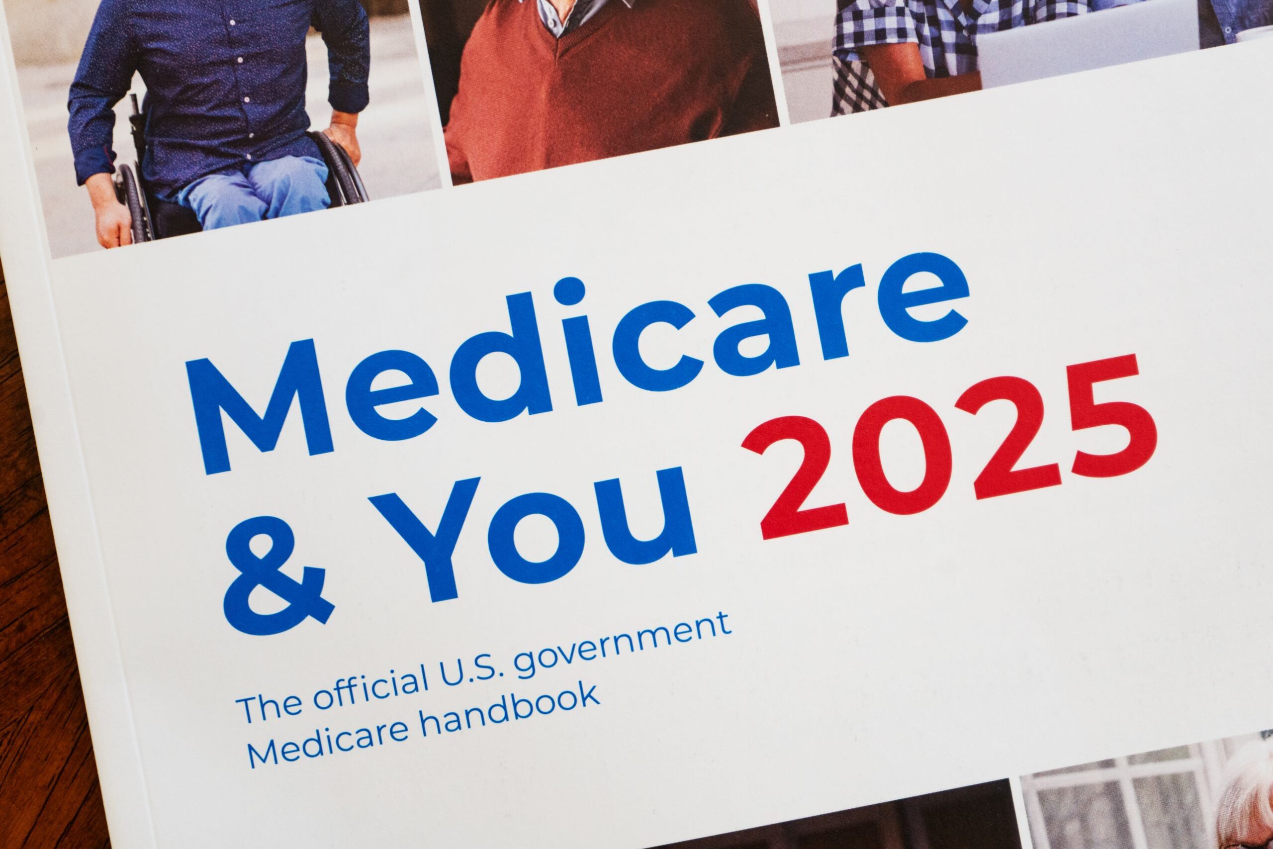 Image displays U.S. government medicare handbook